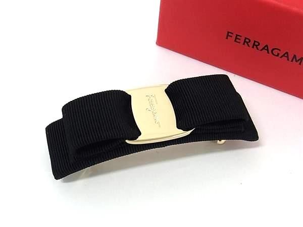 salvatore ferragamo バレッタ　ヴァラリボン 未使用 フェラガモ バレッタ アクセサリー レディース ヴァラ リボン