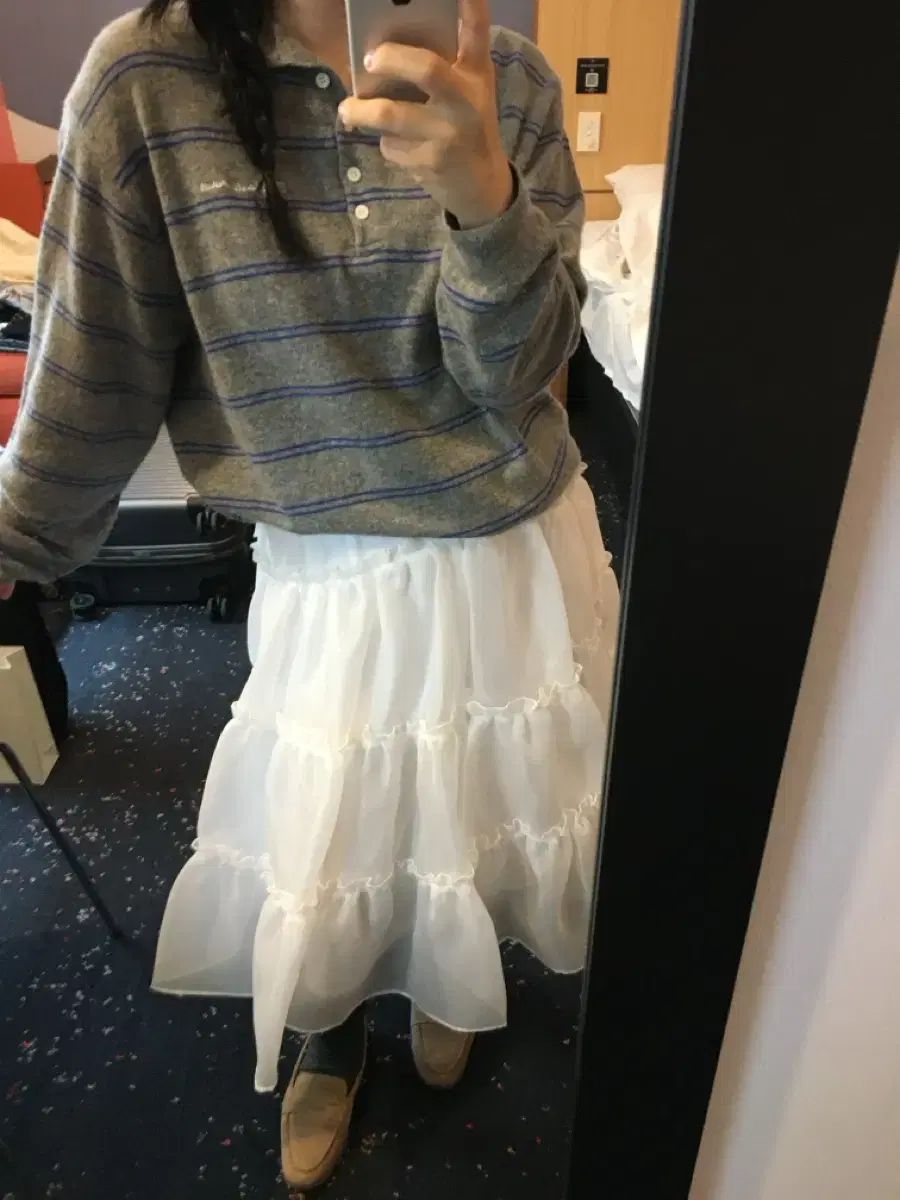 WITHOUTSUMMER オーガンザ スカート