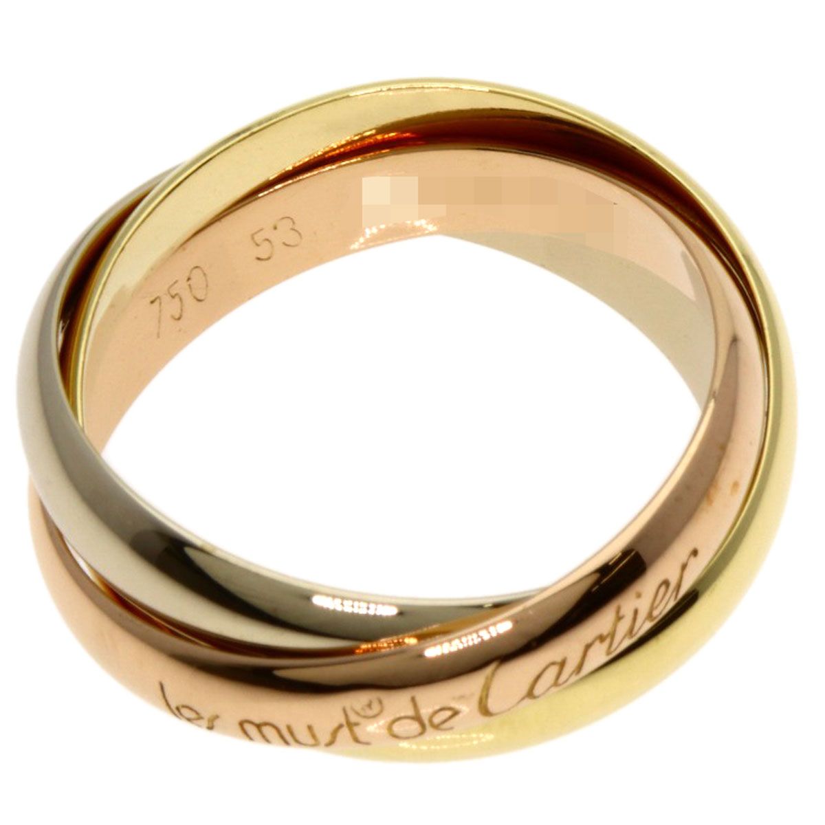 CARTIER カルティエ トリニティ 53 リング 指輪 K18YG K18WG K18PG レディース FORTGASGNV_COM_BR