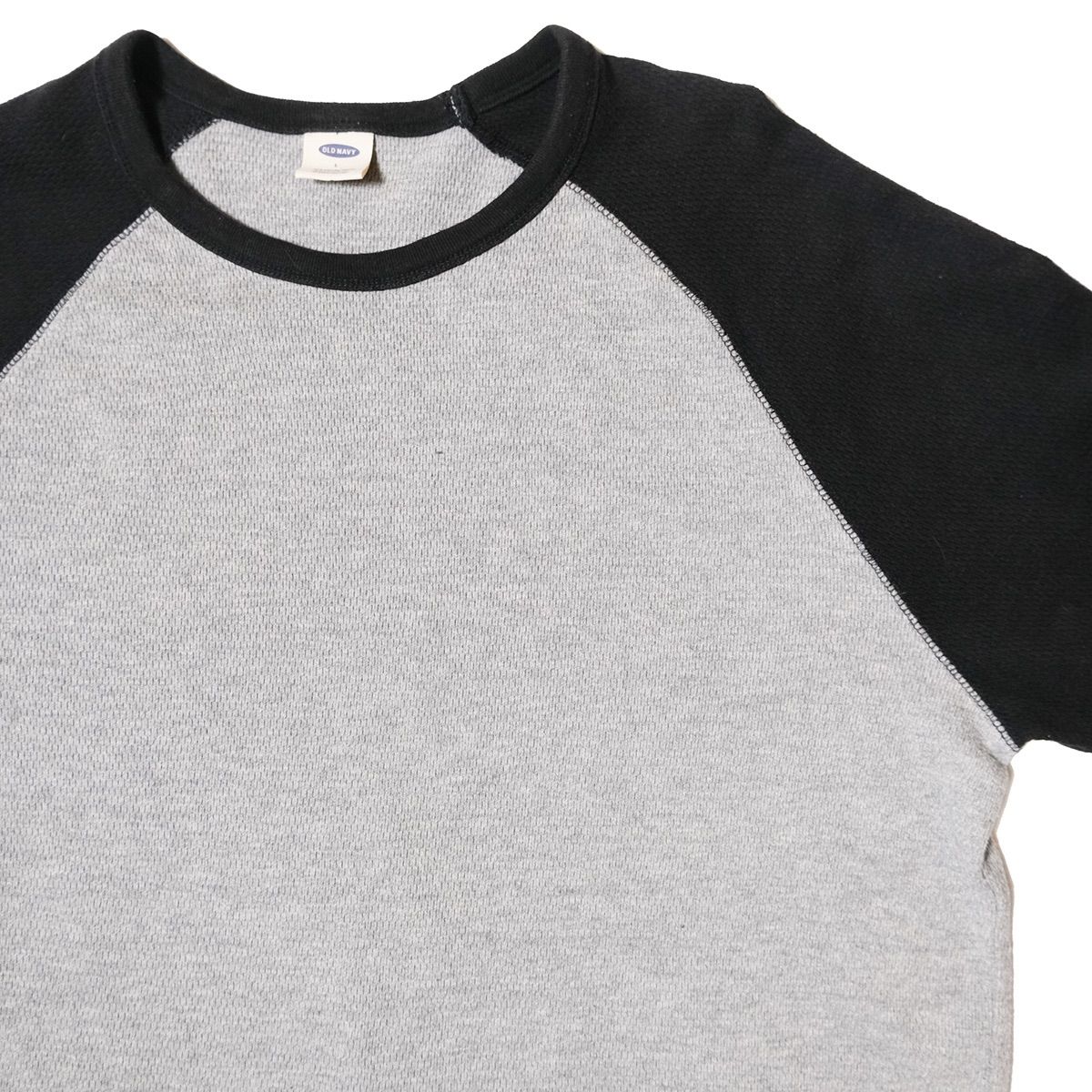 00's オールドネイビー ラグランスリーブ コットン サーマル T
