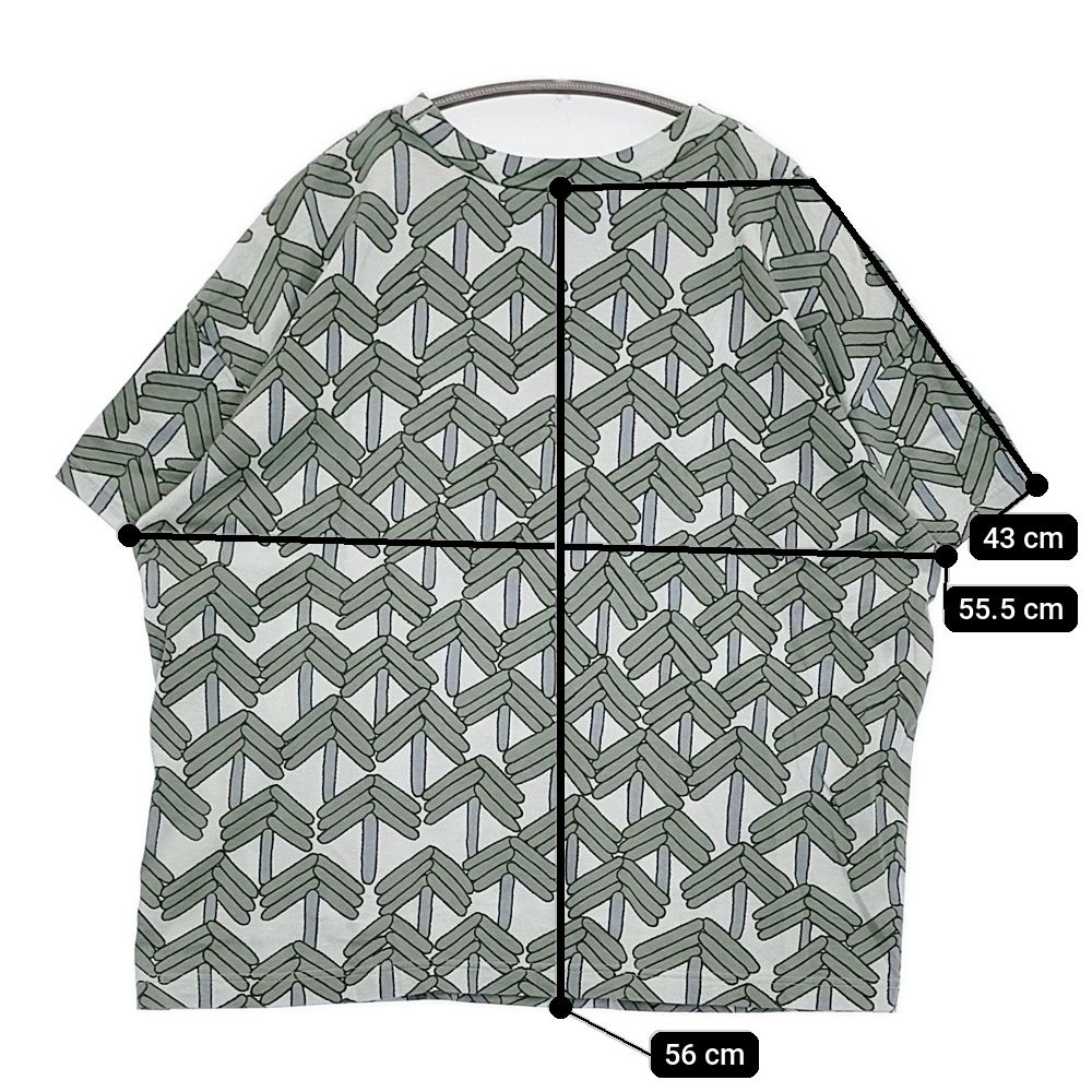 ミナペルホネン　ランドリー　半袖シャツ mina perhonen laundry stick tree ld8004 38 半袖Tシャツ
