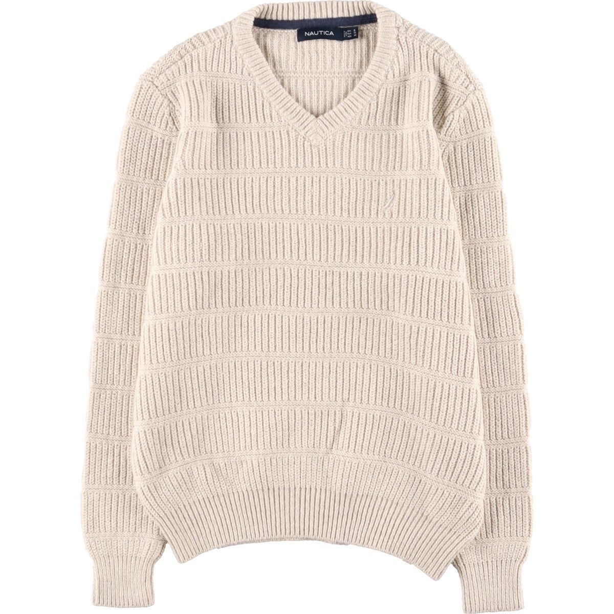 古着 ノーティカ NAUTICA Vネック ニットセーター メンズM/eaa367546