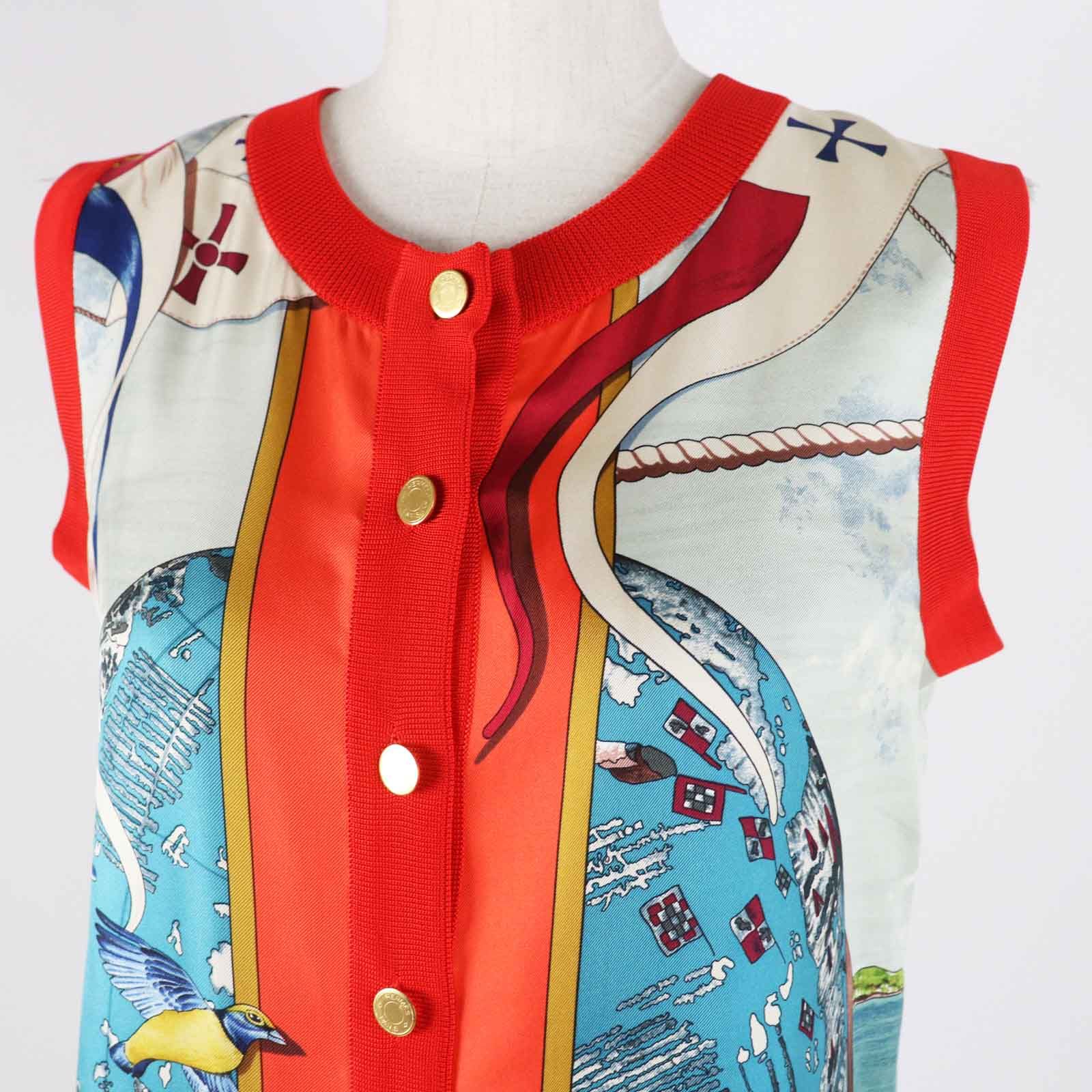 極美品◎HERMES エルメス ヴィンテージ Carl de Parcevaux シルク100 