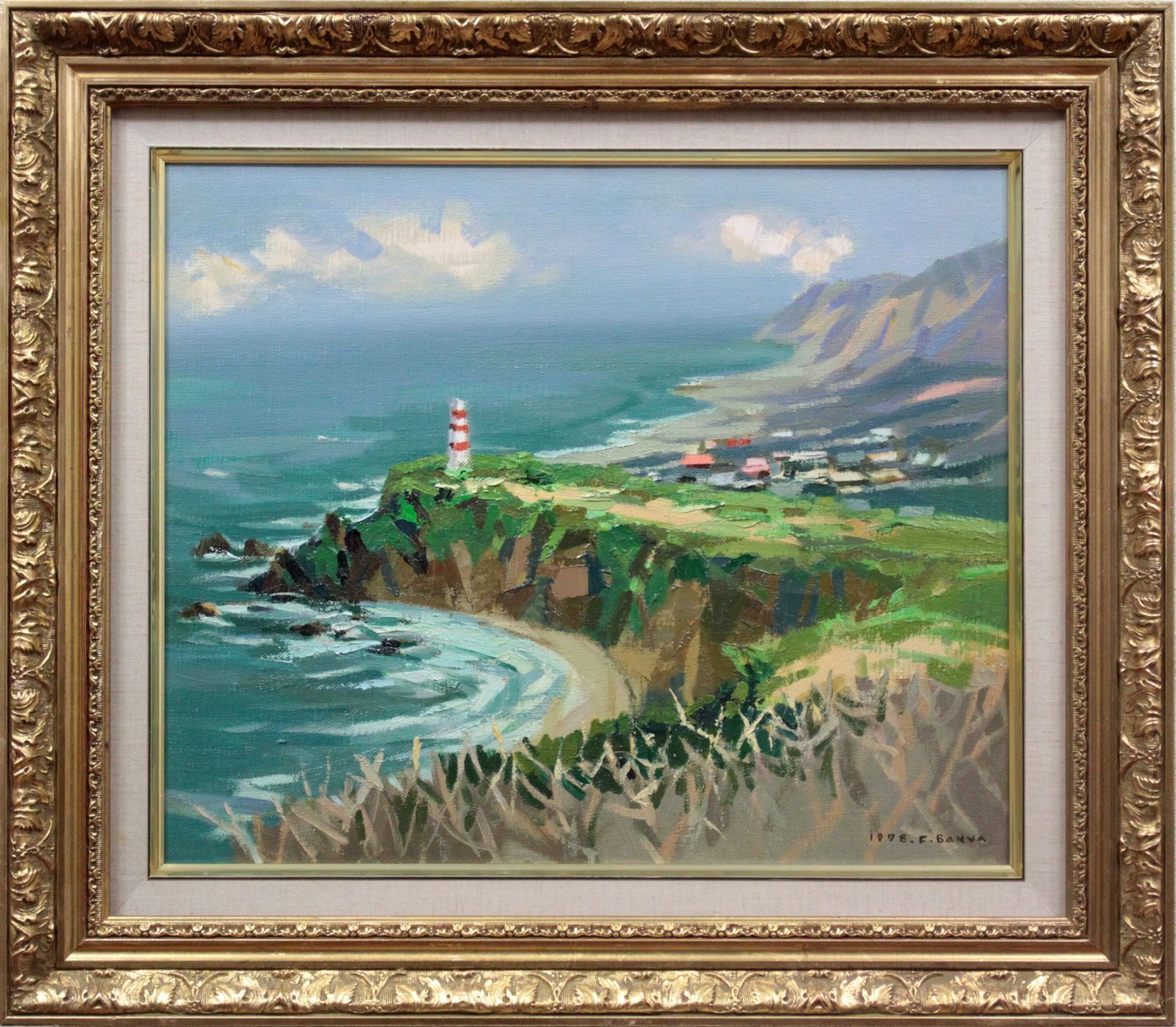 萬谷藤男『岬』油彩画【真作保証】 絵画 萬谷藤男『岬』油彩画【真作保証】 絵画 - メルカリ