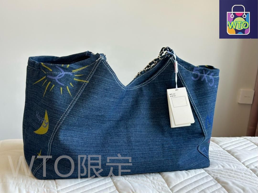 CHANELシャネルのスター同款デニム大サイズショルダーバッグ