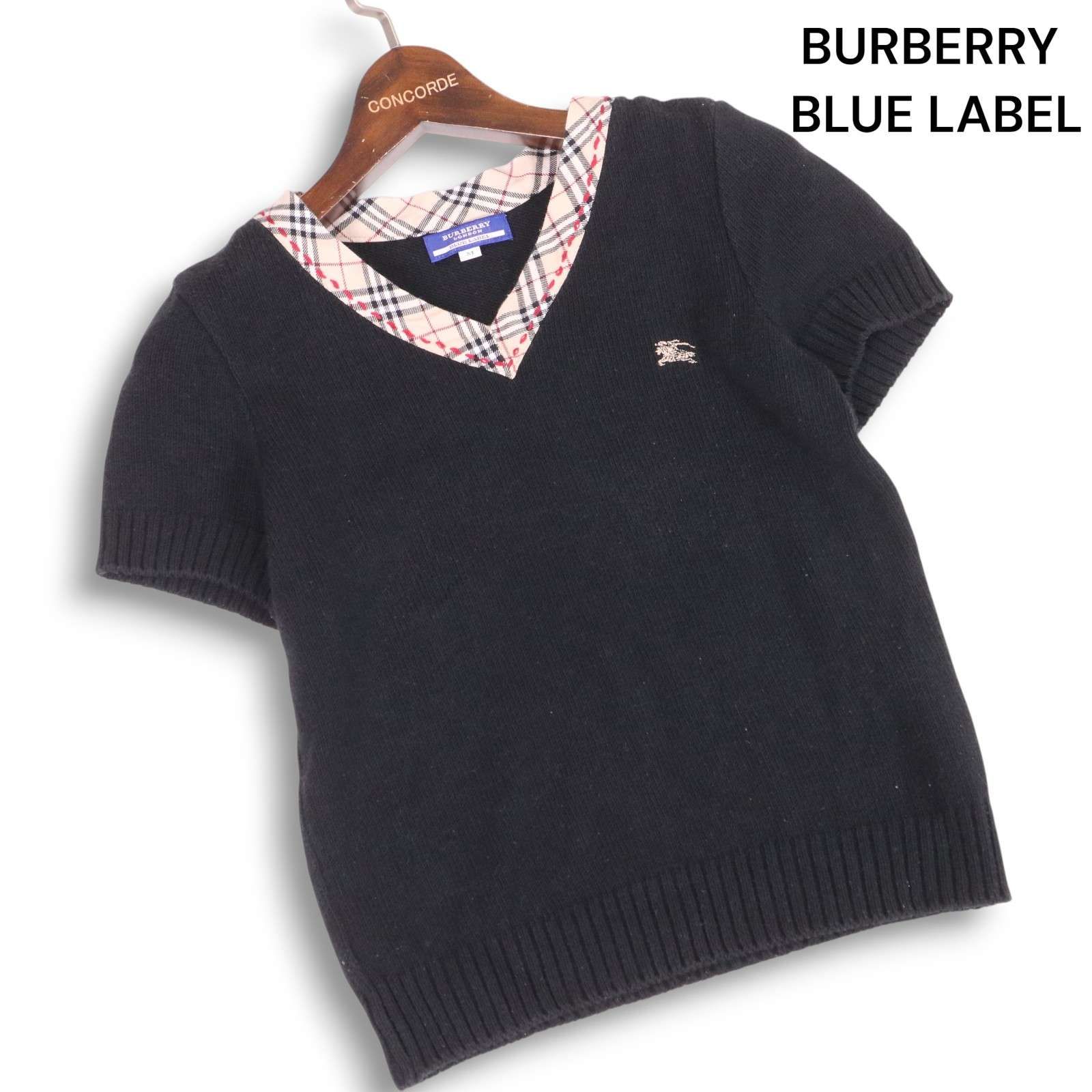BURBERRY BLUE LABEL トップス チュニック 半袖 38 BURBERRY BLUE LABEL トップス チュニック 半袖 38