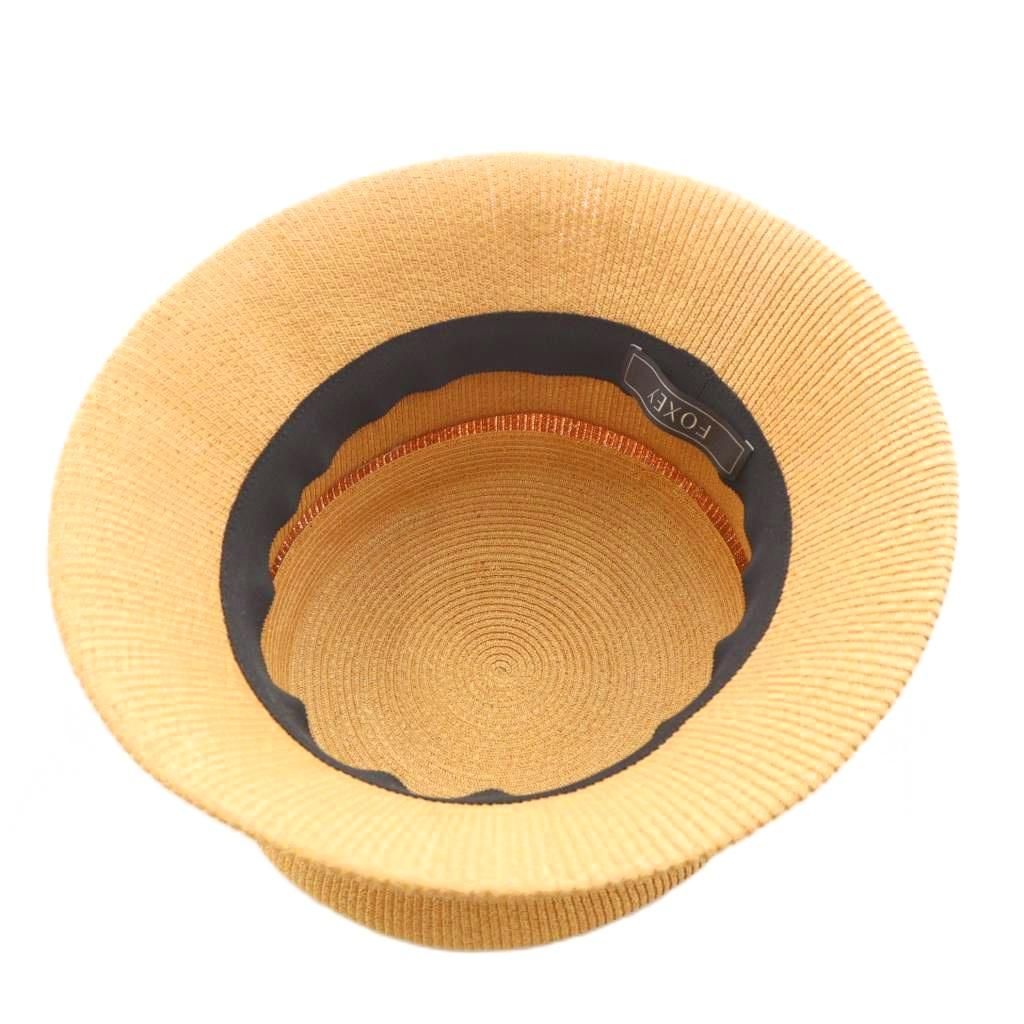 FOXEY ストローハット 麦わら帽子 FOXEY フォクシー 帽子 ストロー