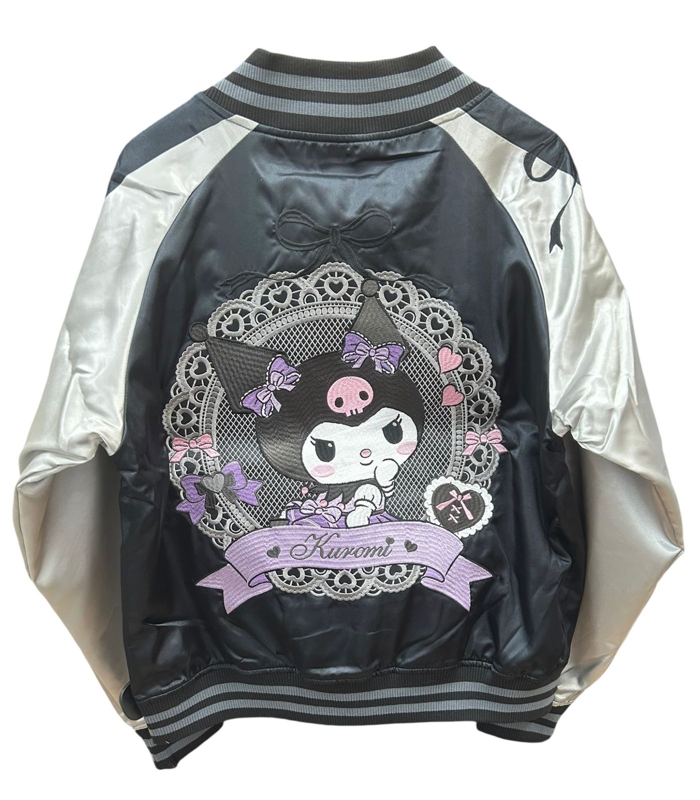 MARUSHIN 丸眞 サンリオ クロミ レースブラック スカジャン 3825013900 L レディース 027