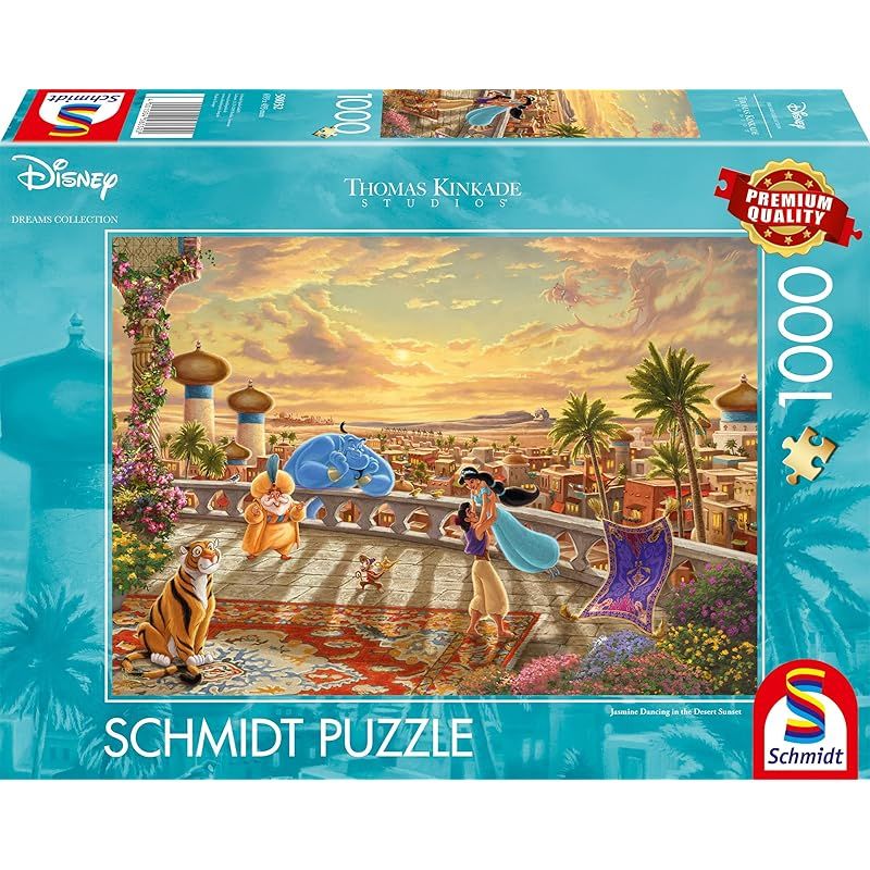 【特価商品】Schmidt Spiele 58032 トーマス・キンケード ディズニー 砂漠の太陽の下で踊るジャスミン 1000ピース ジグソーパズル
