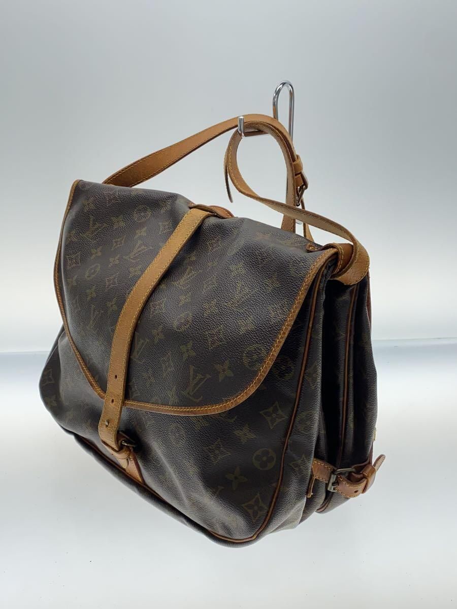 LOUIS VUITTON 1)ソミュール30_モノグラム・キャンバス_BRW PVC ブラウン - メルカリ