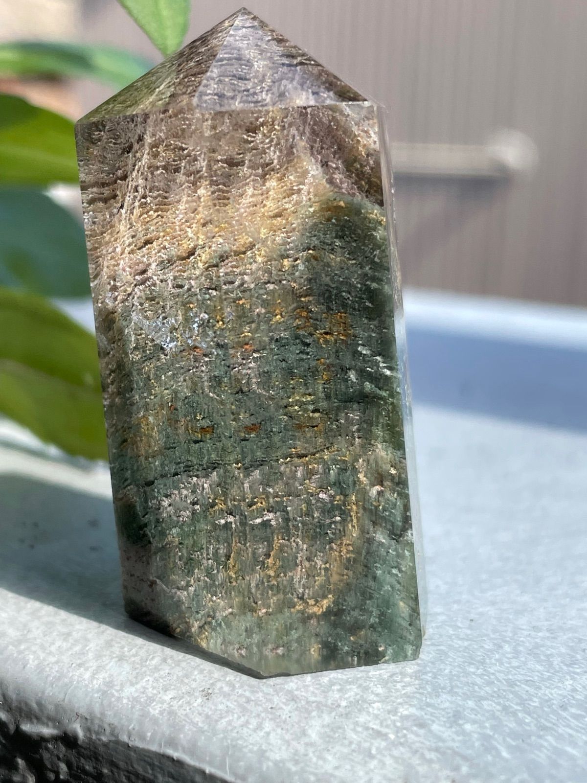 水晶天然石 ガーデン 水晶 1点物 朝焼けのような庭園水晶 ガーデン
