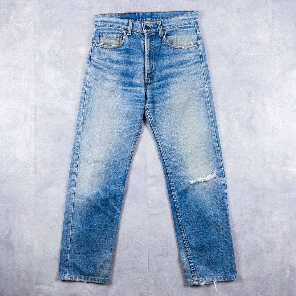 サ*ン様 80's LEVI'S 505-0217 W33 L32 USA製 米 80s Levi's 505-0217 Denim Jeans （表記W32L32） DEAD-STOCK