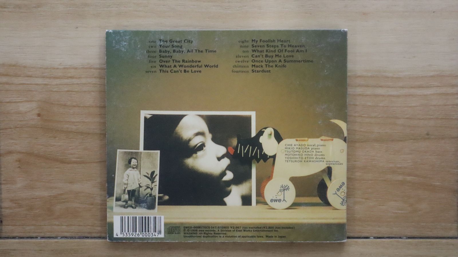 国内盤CD☆綾戸智恵/CHIE AYADO□ Your Songs 【EWCD0006 国内盤CD☆綾戸智恵/CHIE AYADO□ Your Songs 【EWCD0006