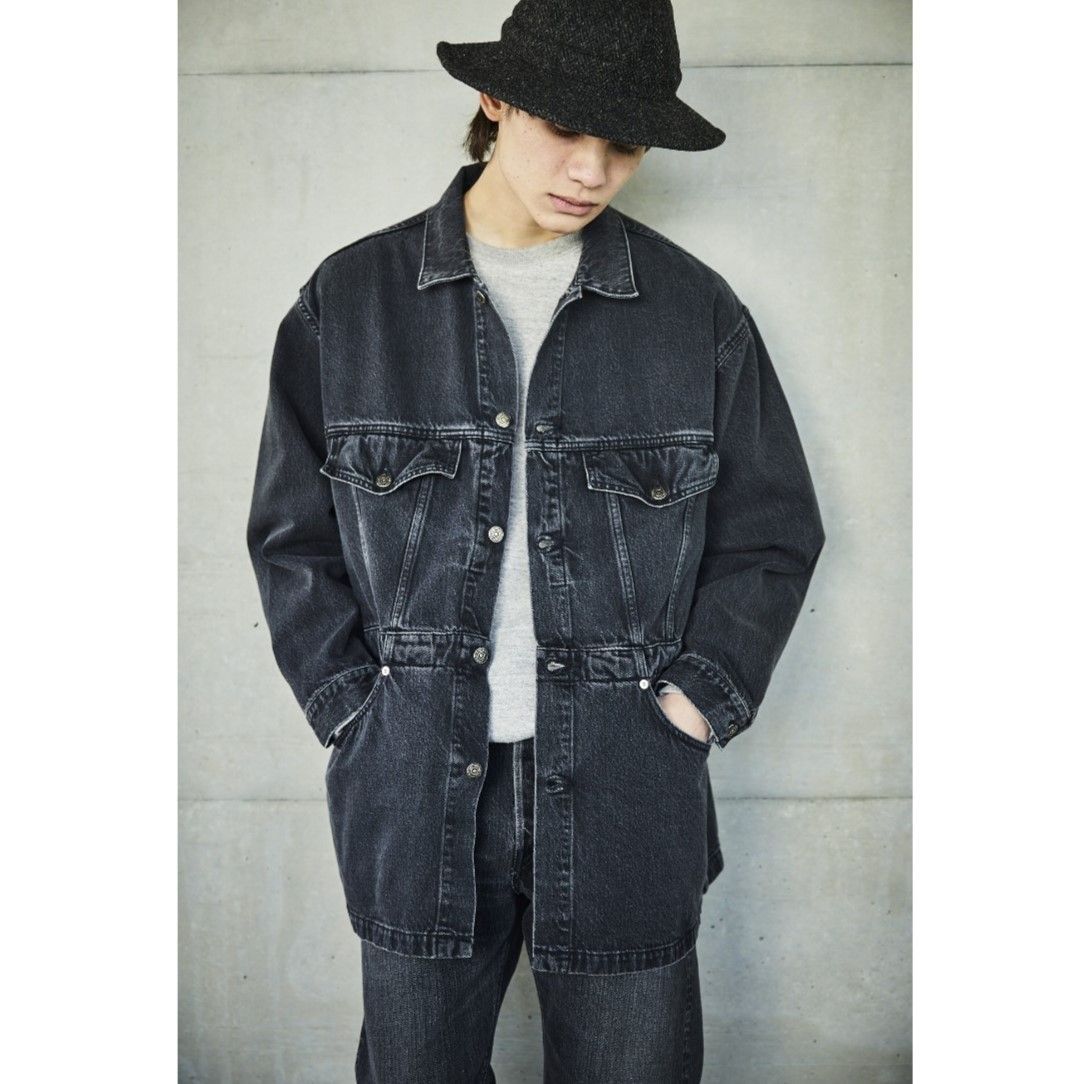 orslow オアスロウ DENIM HALF COAT BLACK DENIM STONE デニム ハーフコート ブラックデニム ストーン デニムジャケット  ワーク 新品 - メルカリ