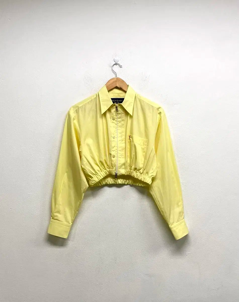 YVES SAINT LAURENT イヴ サンローラン クロップド ジャケット M