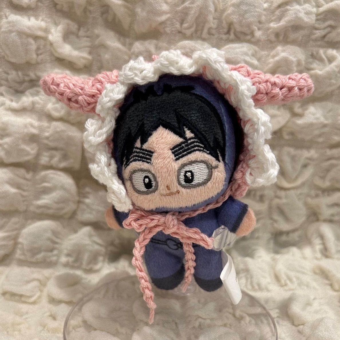 8㎝ ほわぬい ぬい服 ぬいぐるみ 着ぐるみ さくらんぼボンネット