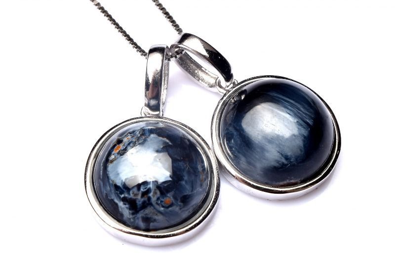 シルバー925 ブルーピーターサイト 11x11mm ペンダントトップ 1個売り