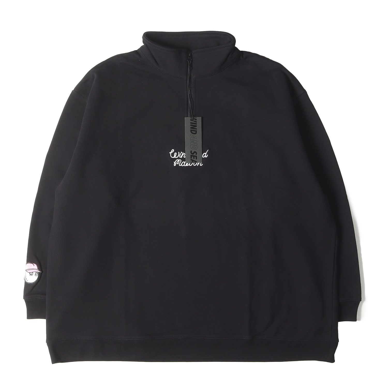 新品】WIND AND SEA ウィンダンシー スウェット ブラック 黒 新品】WIND AND SEA ウィンダンシー スウェット ブラック 黒