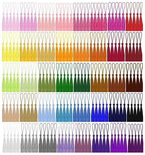 200本 シルクタッセル， BetterJonny タッセル 手芸 タッセル フリンジ 手芸用品 タッセル チャーム タッセル DIYアクセサリー 装飾 手作り アクセサリーパーツ アクセサリーハンドメイド クラフ