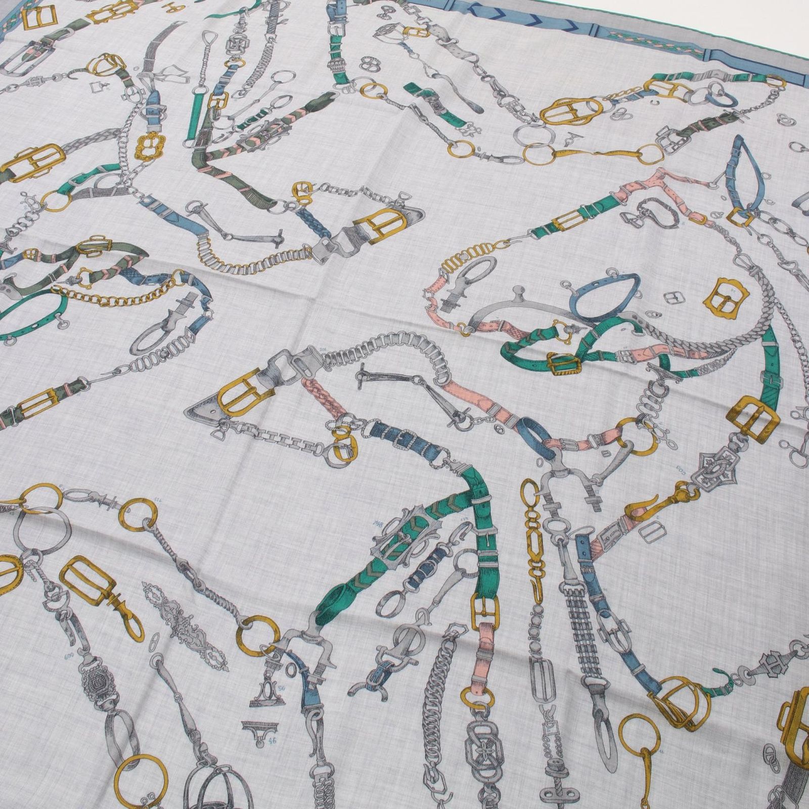 エルメス HERMES スカーフ カレジェアン カレ140 Chevaux Dechaines 