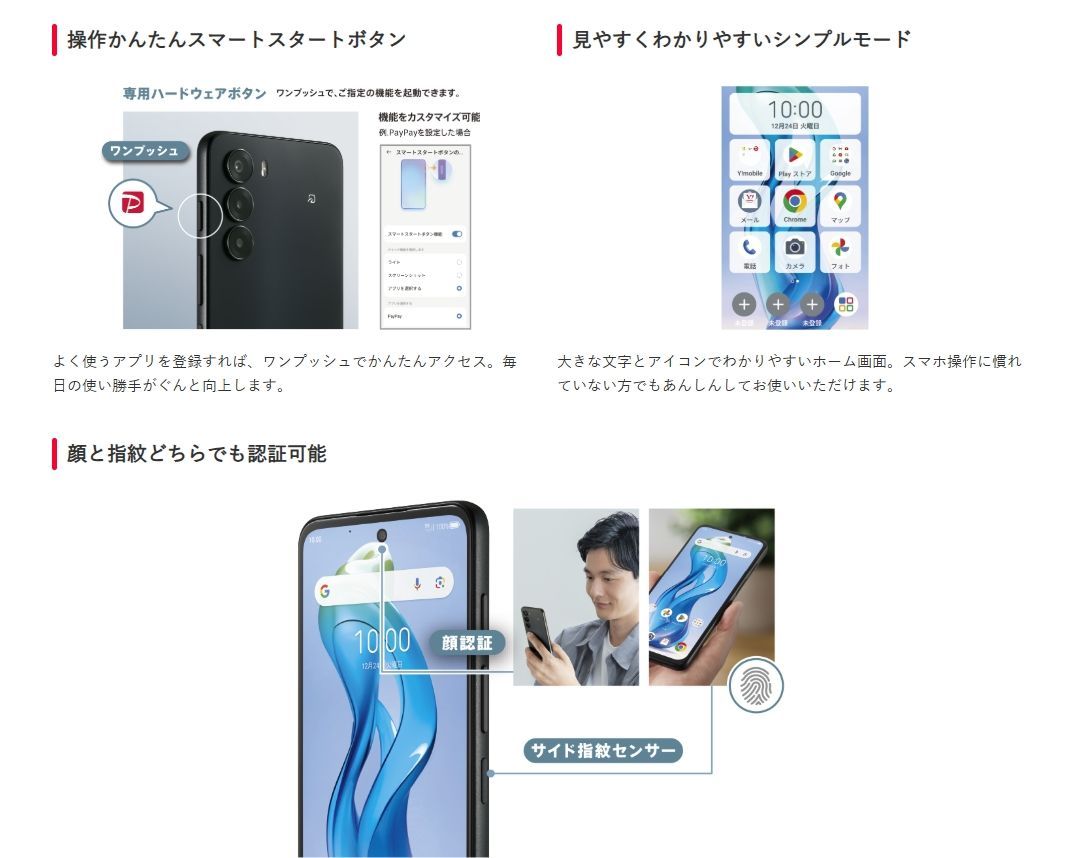 新品」SIMフリー nubia S 5G A403ZT ワイモバイル版 4GB/128GB
