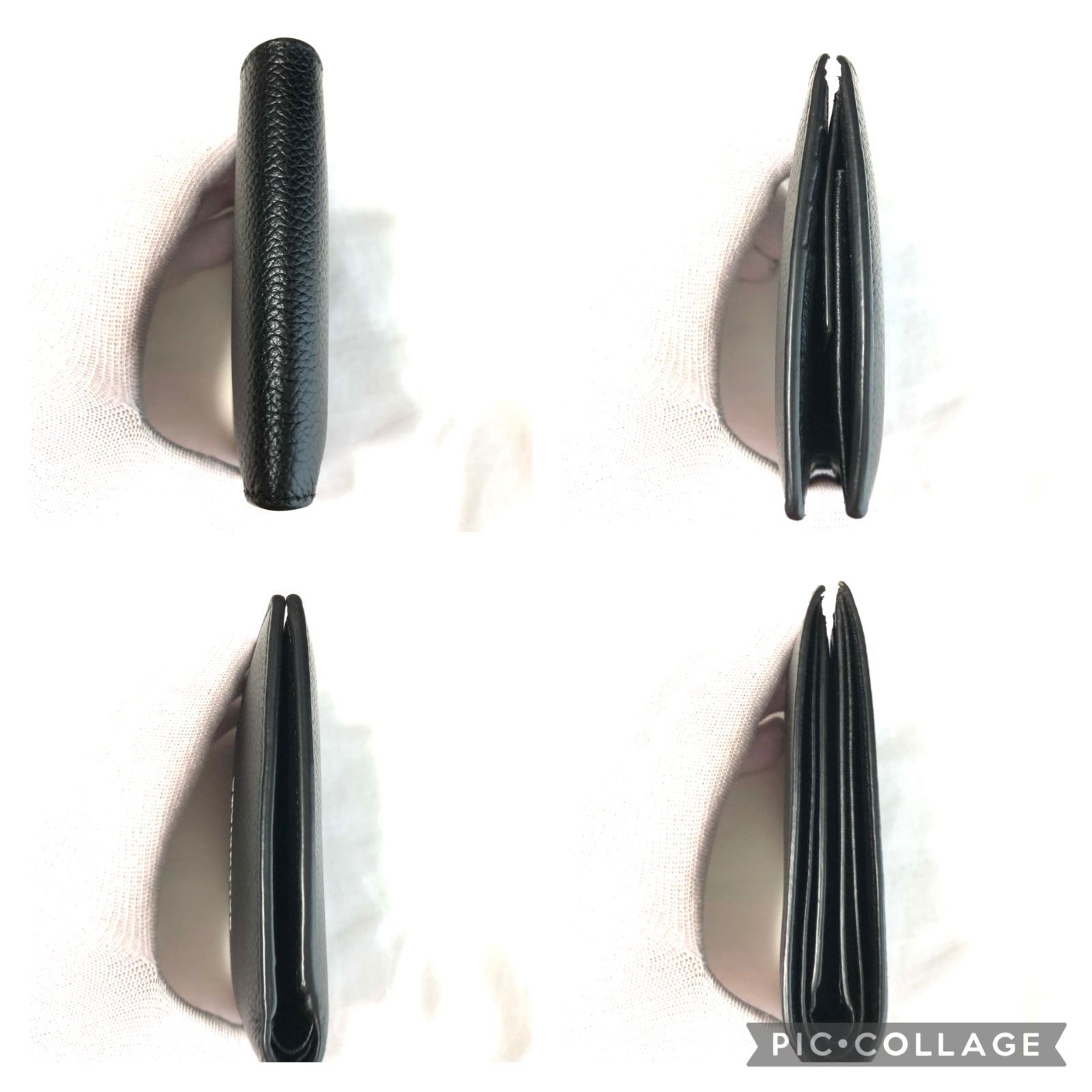ロゴ 二つ折り財布