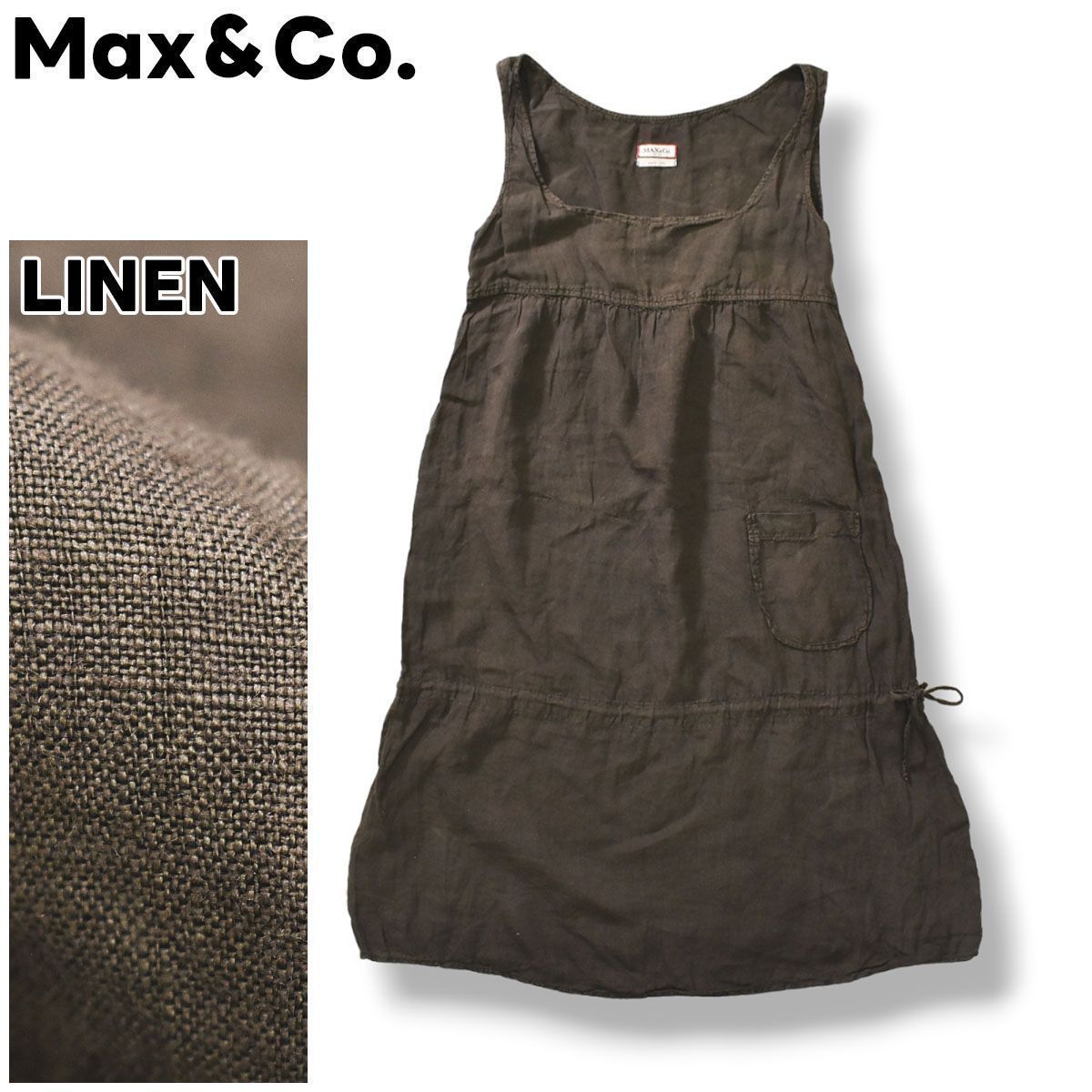 【未使用品】Max&Co マックス&コー ノースリーブワンピース リサイクルショップ ティファナ / MAX&CO マックス&コー