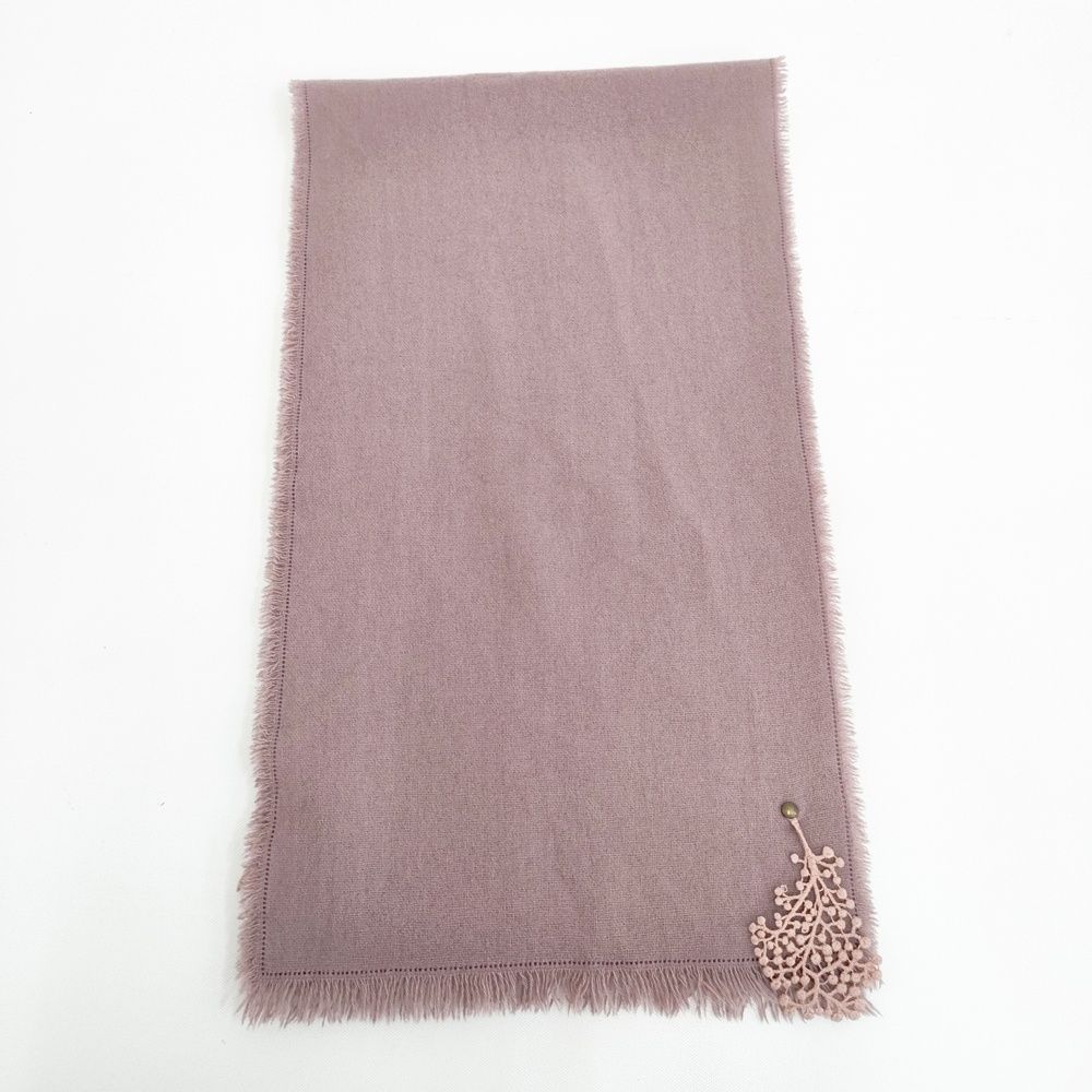 mina perhonen forest parade 刺繍 ストール マフラー ピンク レディース ミナペルホネン 5-1001T◎