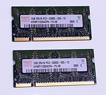 ノートPC用メモリ 1GB Hynix 2Rx16 PC2-5300S-555-12