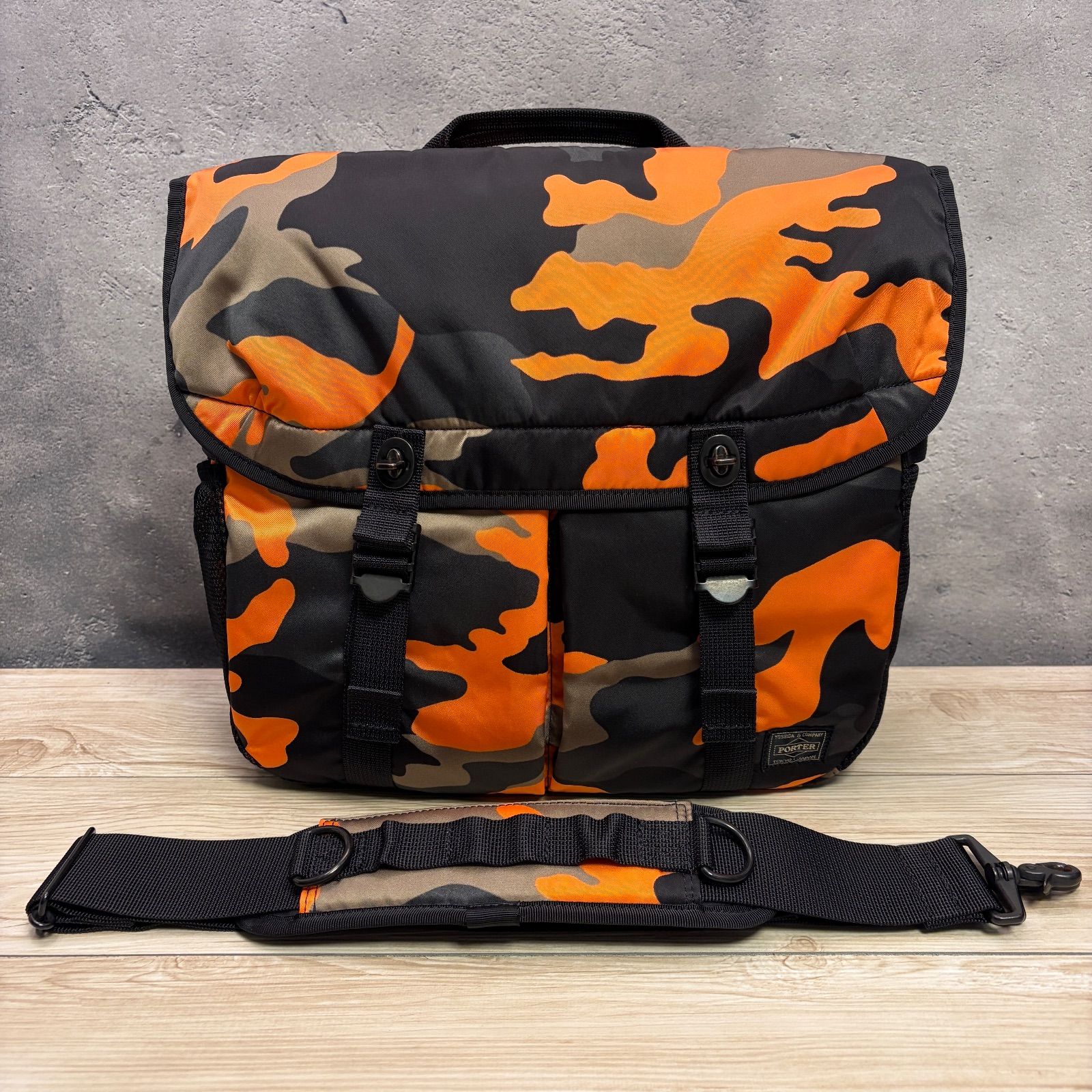 ✨PORTER PS CAMO カモ ショルダーバッグ 極美品✨メッセンジャー 
