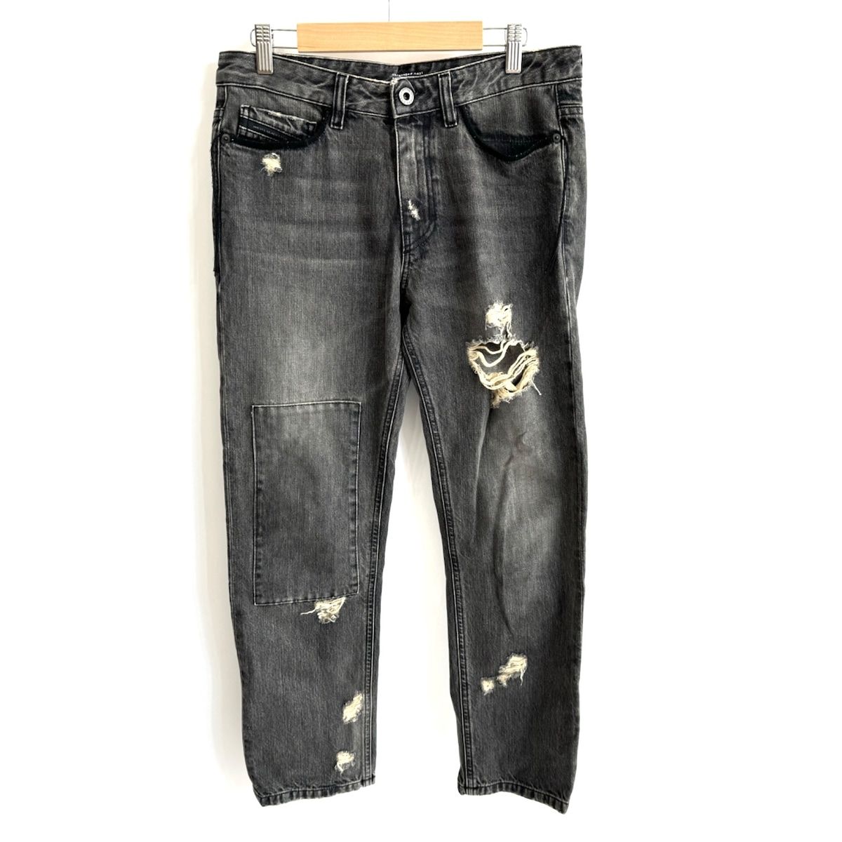 DIESEL BlackGold(ディーゼルブラックゴールド) ジーンズ サイズ26 S レディース TYPE-1820 グレー フルレングス/ダメージ加工  - メルカリ