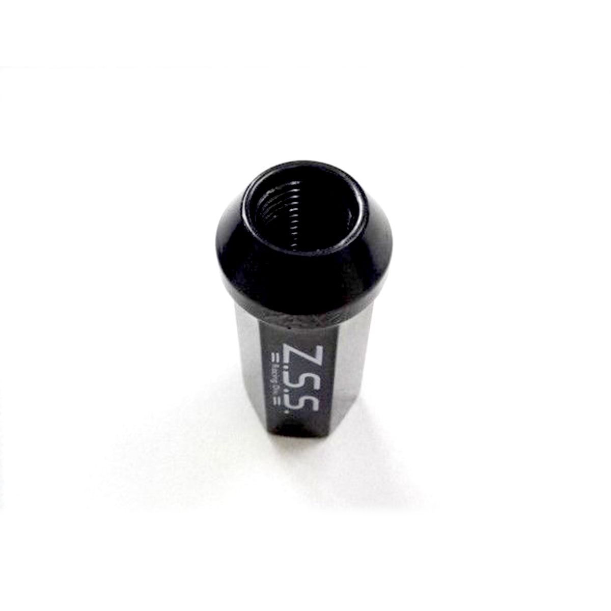 Z.S.S. レーシングナット ホイールナット 貫通ナット M12×P1.5 ブラック 17HEX 20個入 トヨタ マツダ ミツビシ ホンダ FFCRYSTALESIA_COM