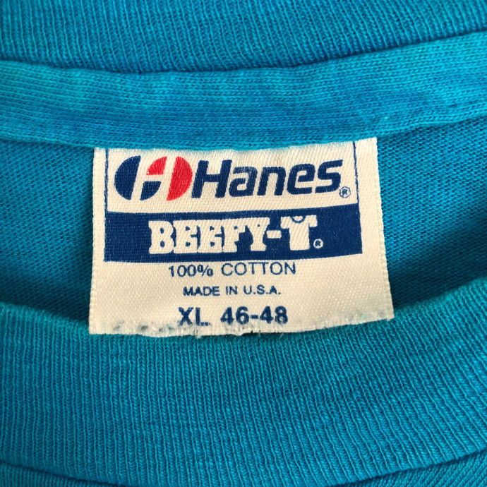 USA製 80s 氣 漢字 習字 プリント Tシャツ サイズ メンズ XL 80年代 古着 s24090753