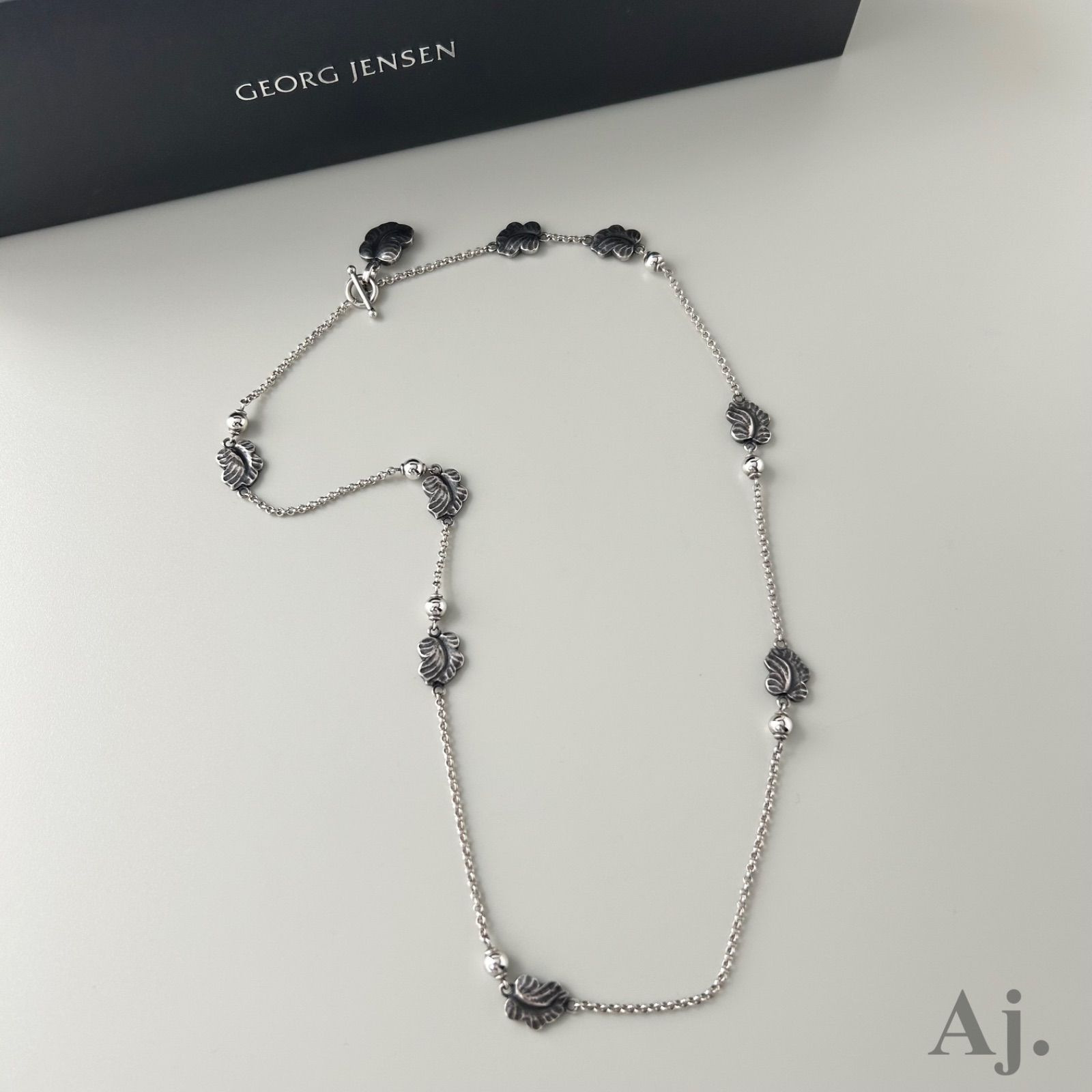 ジョージジェンセン ネックレス リーフ ステーション SV925