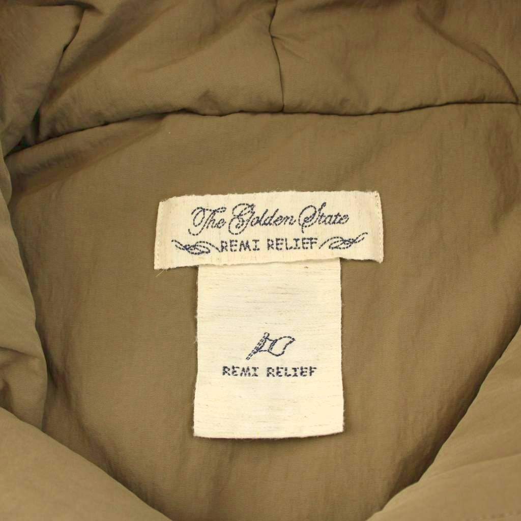 レミレリーフ REMI RELIEF L Appartement別注 ベスト 中綿 フード ジップアップ ナイロン F 茶 ブラウン 22010570000410 KU SIROKUMA-CORPORATION_COM