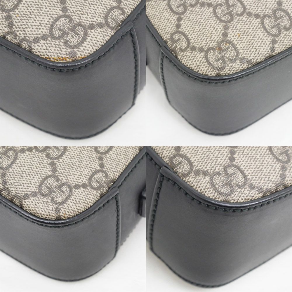 【未使用に近い】 GUCCI フラップ　マーモント　GG スプリーム　6連 GUCCI グッチ ポーチ レディース ブランド クラッチバッグ