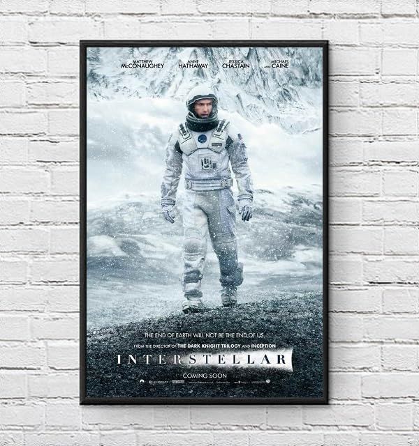 フレーム付-黒-】 映画ポスター インターステラー INTERSTELLAR