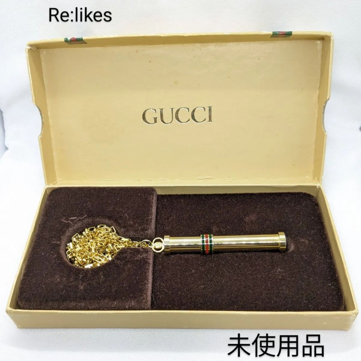 未使用品 希少 GUCCI 香水ボトル アトマイザー ゴールド シェリー