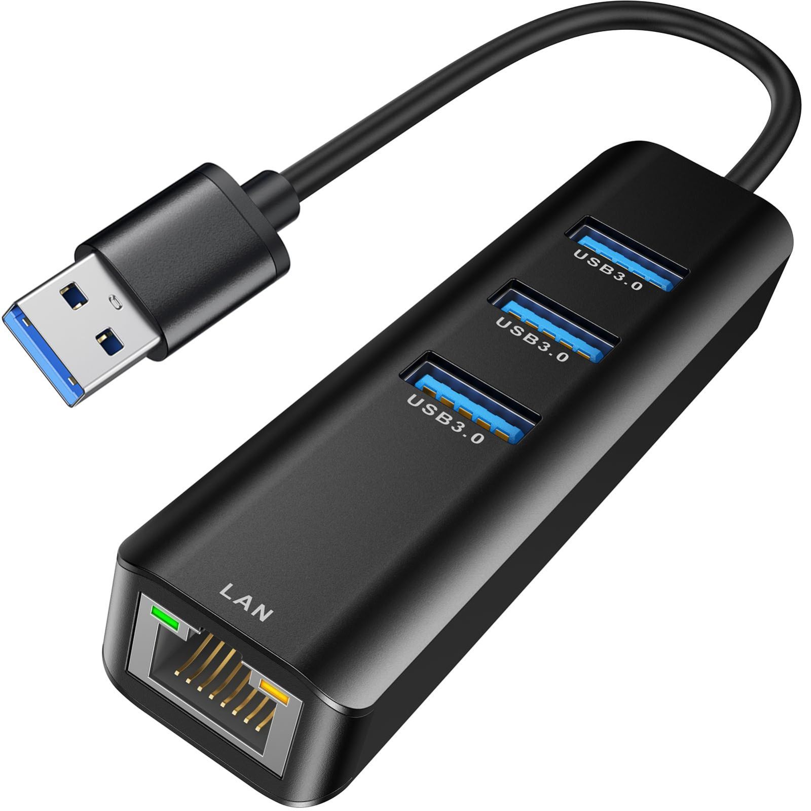 在庫処分】5Gbps高速データ 転送 ギガビット、USB3.0*3拡張 RJ45 [Windows10/8.1/Mac/