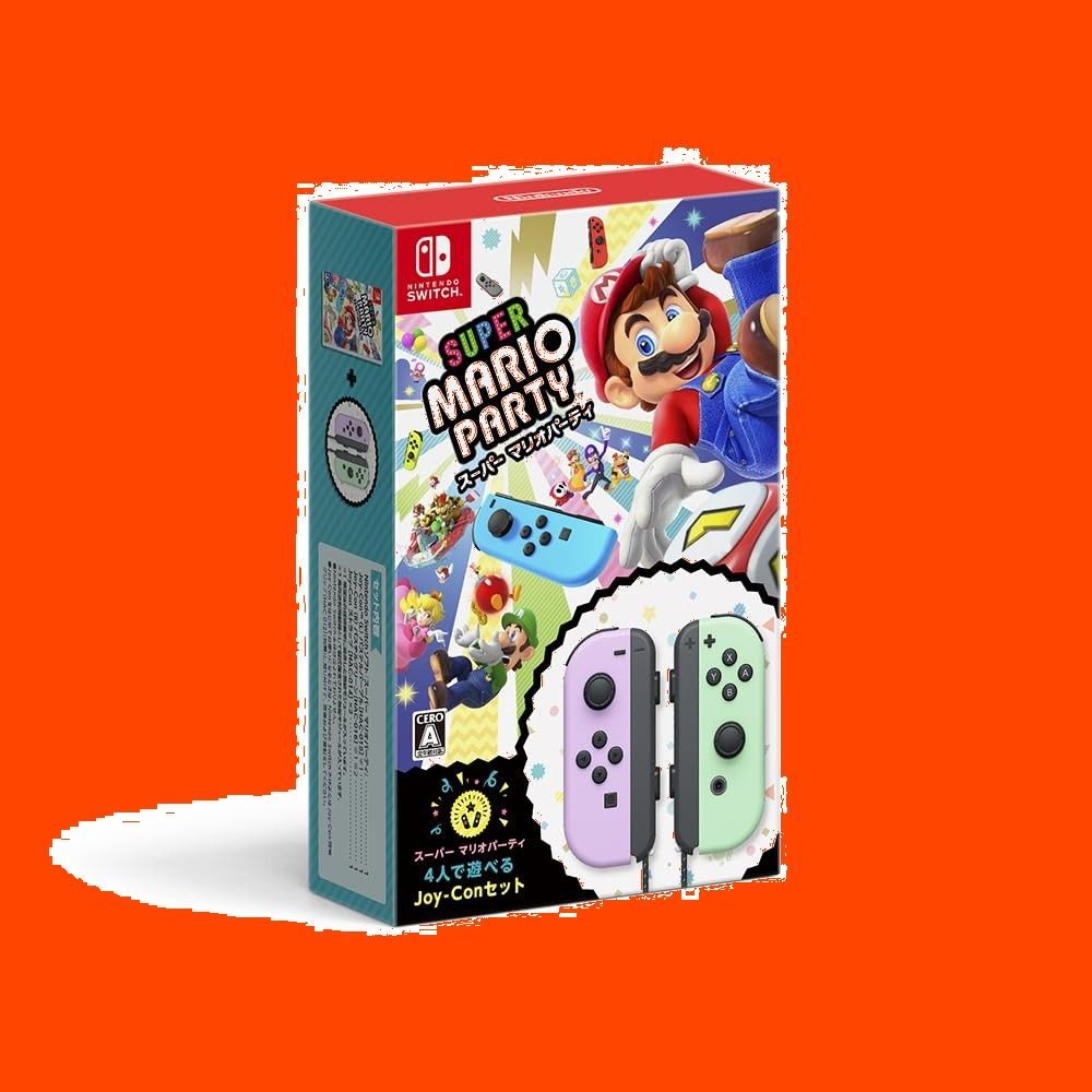 Joy-Conセット パステルパープル|パステルグリーン 4人で遊べる マリオパーティ -Switch スーパー