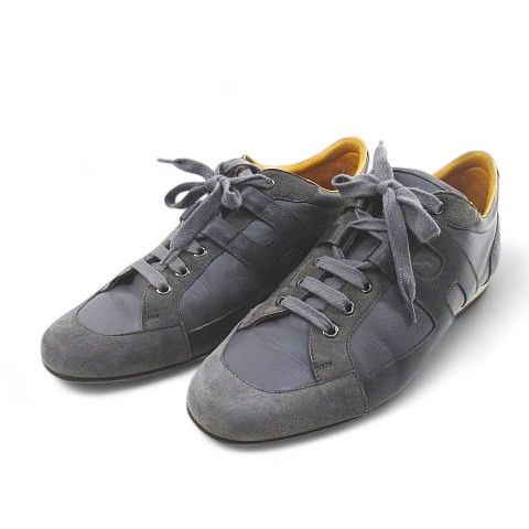 エルメス HERMES ローカット Hデザイン スニーカー 42 グレー