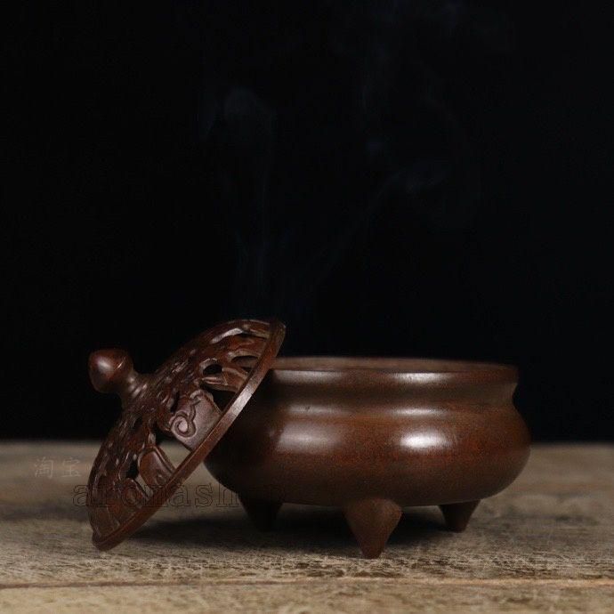 週間売れ筋 銅器 香炉 三足薫香炉 祥雲如意薫香炉 檀香炉 香具装 飾品 工芸 工芸品