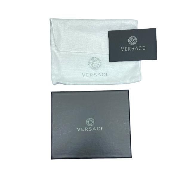 ヴェルサーチ バロック メデューサ レザー 二つ折り財布 VERSACE - ヴェルサーチェ バロック メデューサ 二つ折り財布