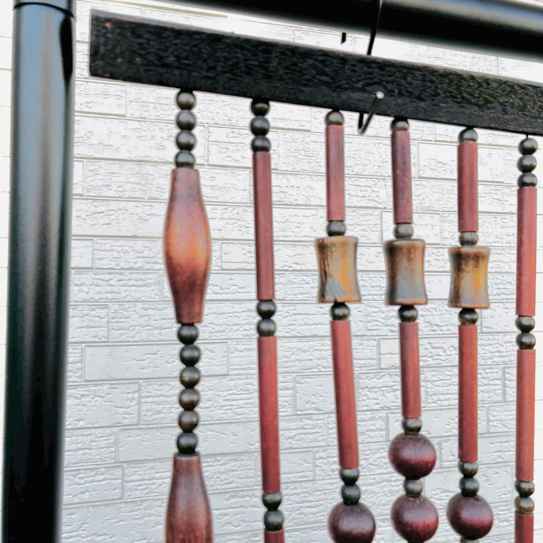 珠のれん ウッドビーズ のれん 暖簾 昭和レトロ