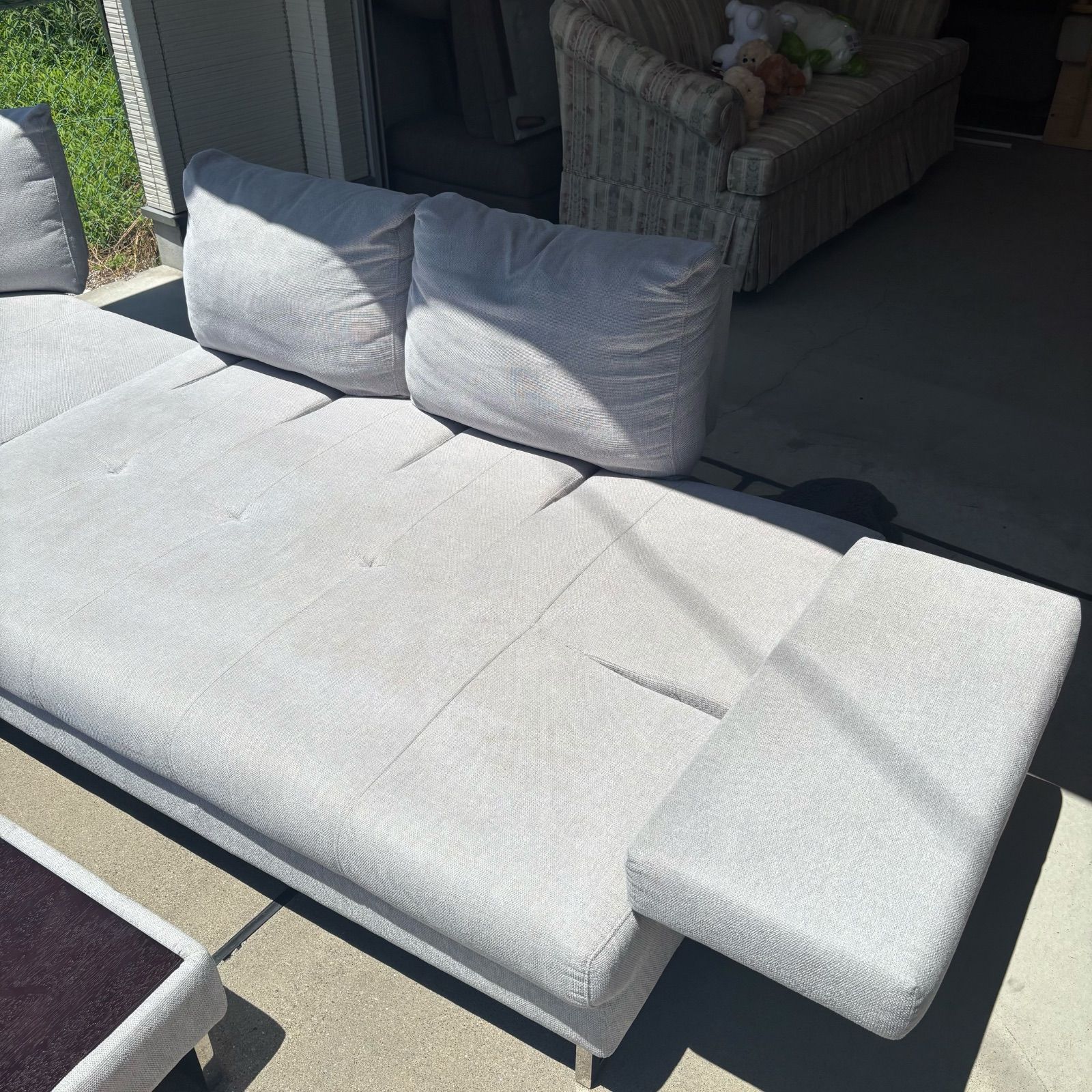 東京インテリア グレー コーナーソファ カウチ 引き取り専用