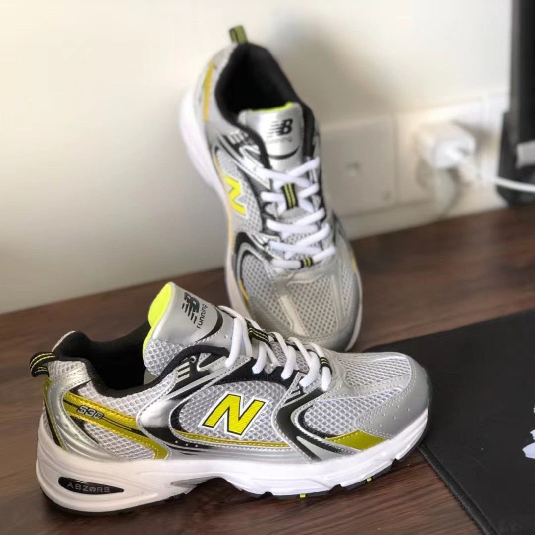 New Balance NB 530レトロスポーツ通気性ローアンドカジュアルランニングシューズメンズ レディーススニーカー同モデルグレーイエロー  MR530SC - メルカリ