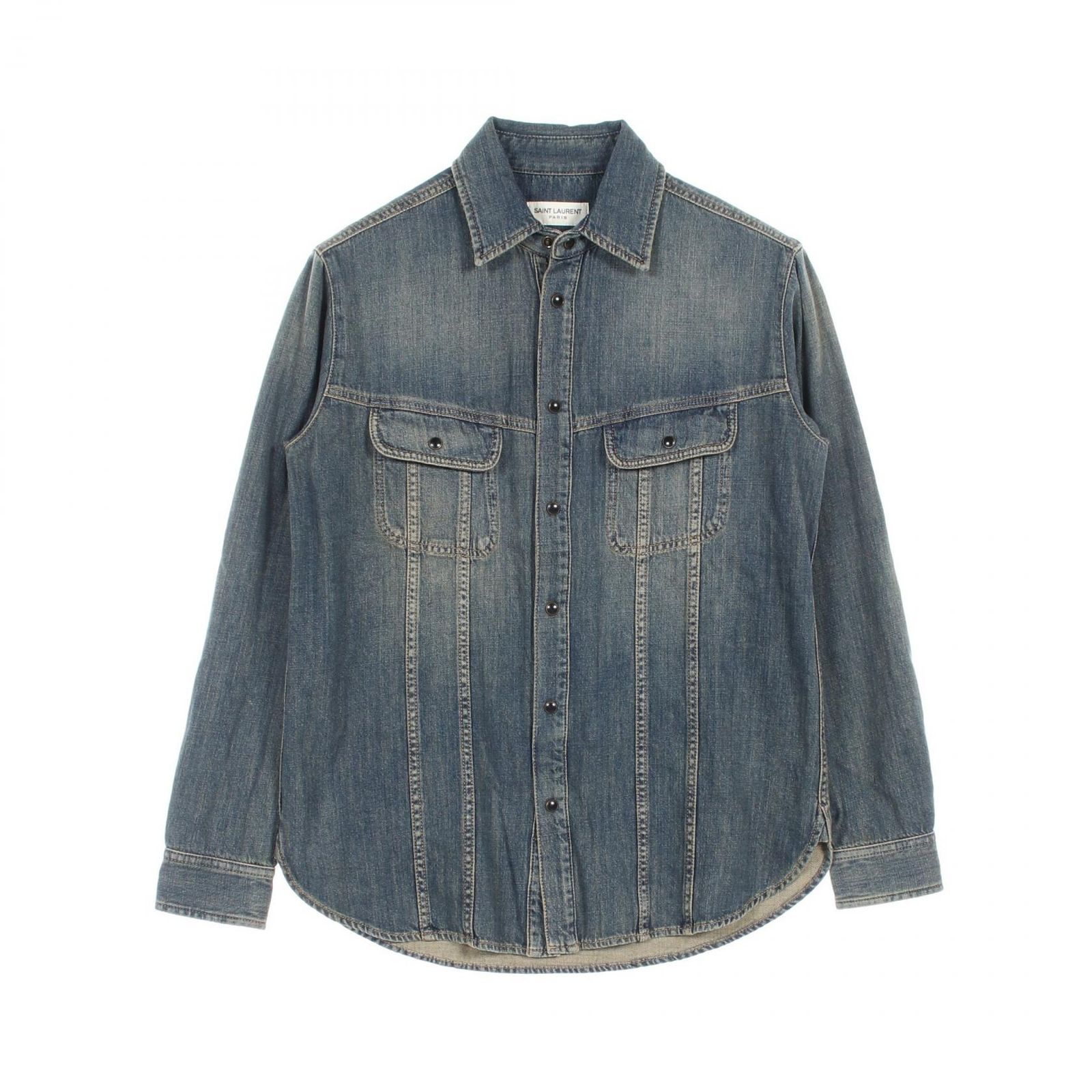 サンローランパリ SAINT LAURENT PARIS その他トップス 659906 コットン ブラウス メンズ Used A