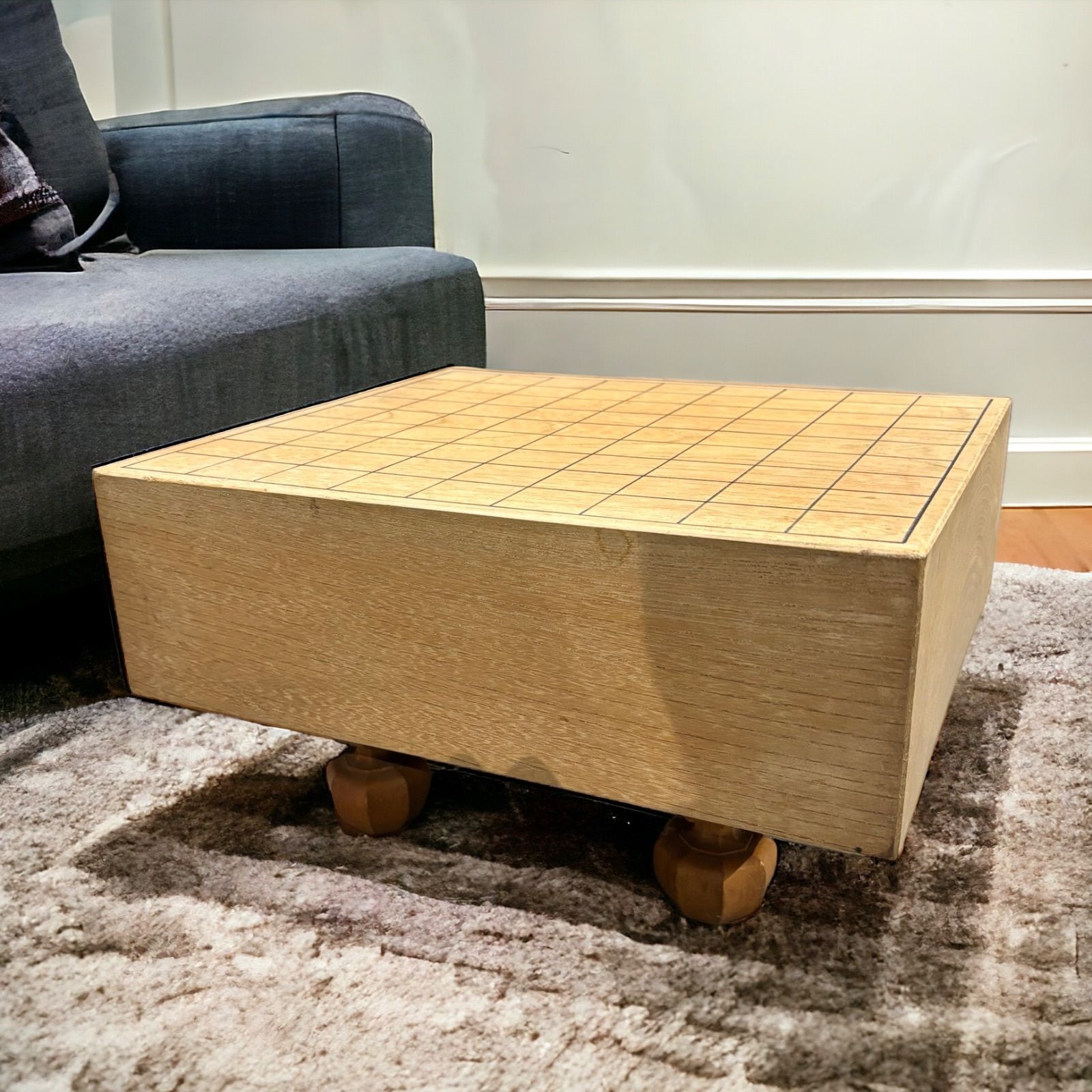 将棋盤 足付き 古道具 アンティーク レトロ 昭和 ヴィンテージ