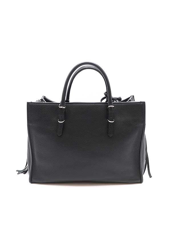 美品本物バレンシアガ本革レザーミニペーパー2wayショルダーハンドバッグバック黒 バレンシアガ BALENCIAGA ミニペーパー ショルダーバッグ レザー