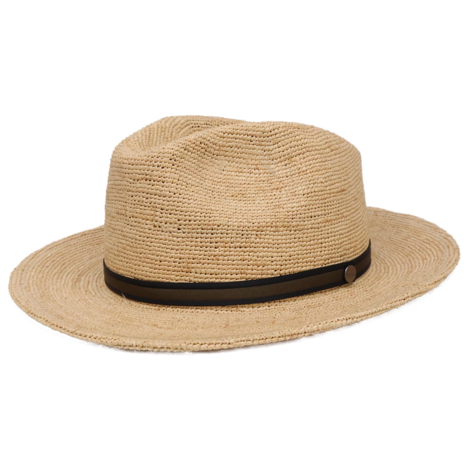 Borsalino ボルサリーノ 幅広ブリム パナマハット 麦わら帽子 M 白 Borsalino ボルサリーノ 幅広ブリム パナマハット 麦わら帽子 M 白